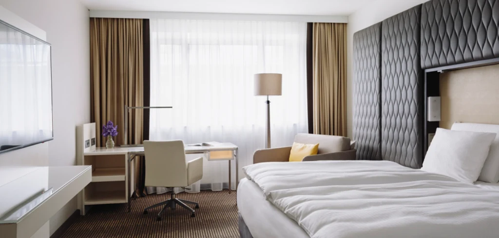 Hotelinterieur mit textiler Ausstattung im Pullman Berlin